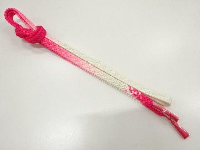 JAPANESE KIMONO / UNUSED HAND-TIED OBIJIME